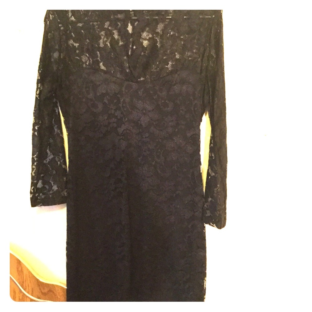 Black lace dress